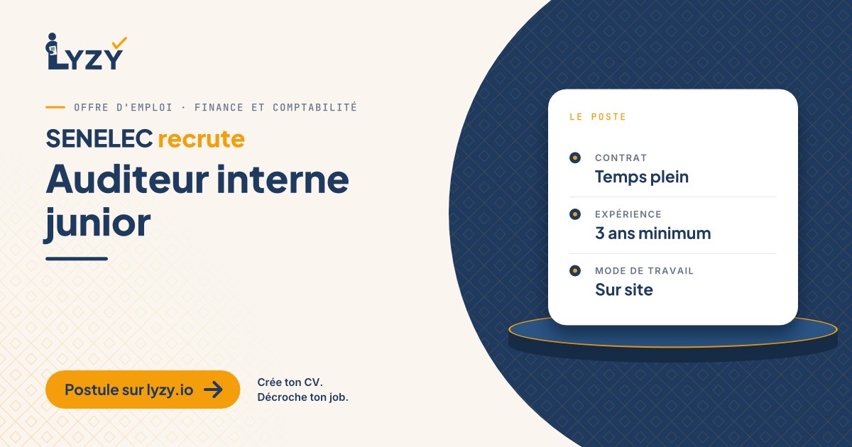Auditeur interne junior