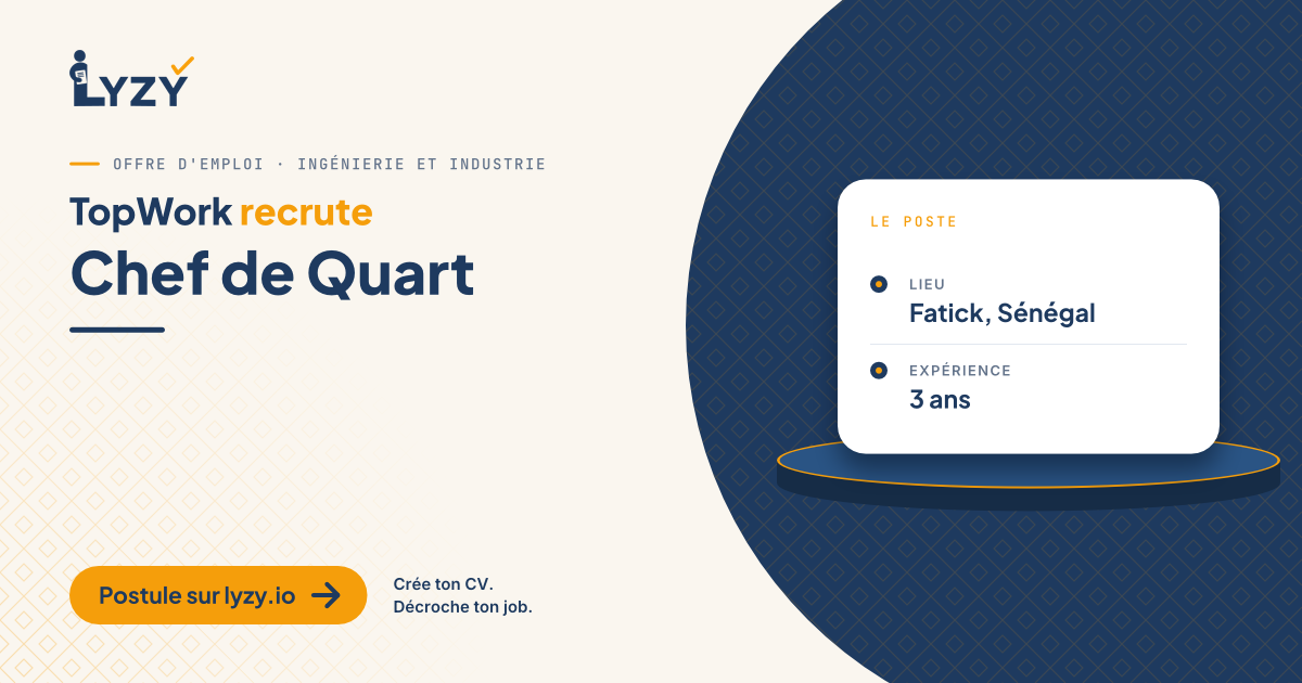 Chef de Quart
