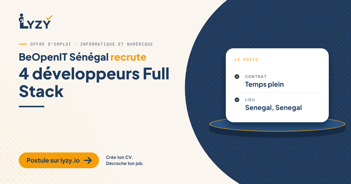 4 développeurs Full Stack