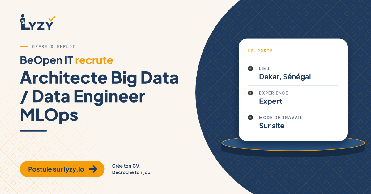 Architecte Big Data / Data Engineer MLOps