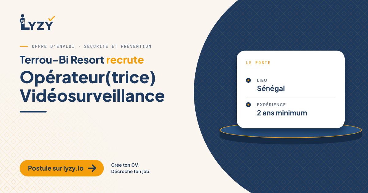 Opérateur(trice) Vidéosurveillance