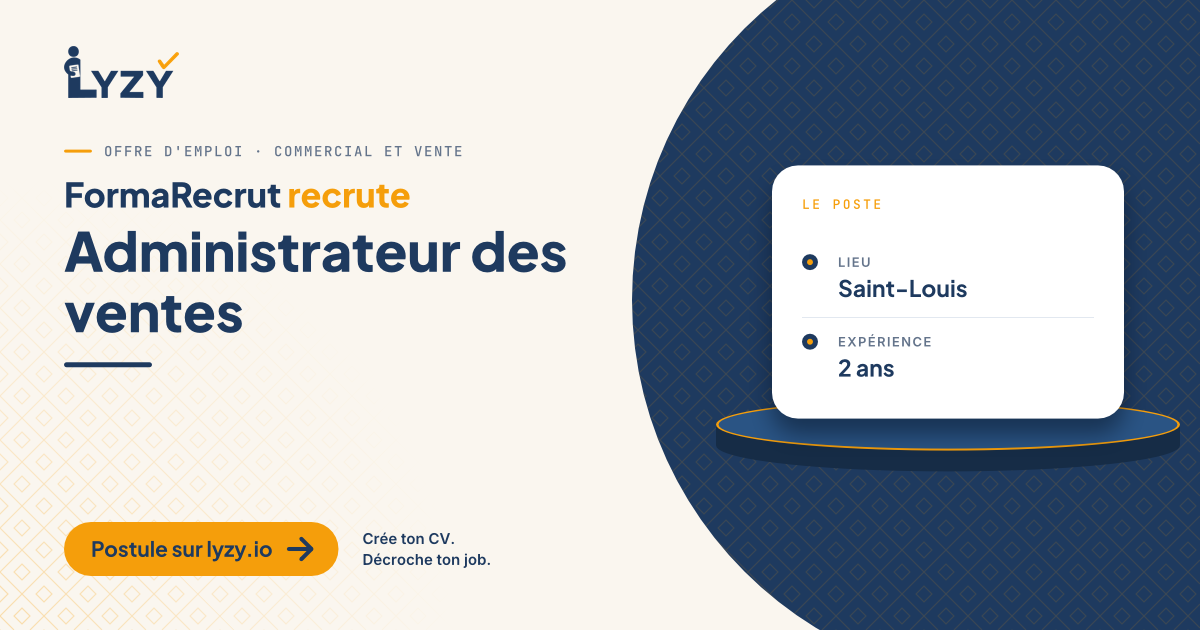 Administrateur des ventes
