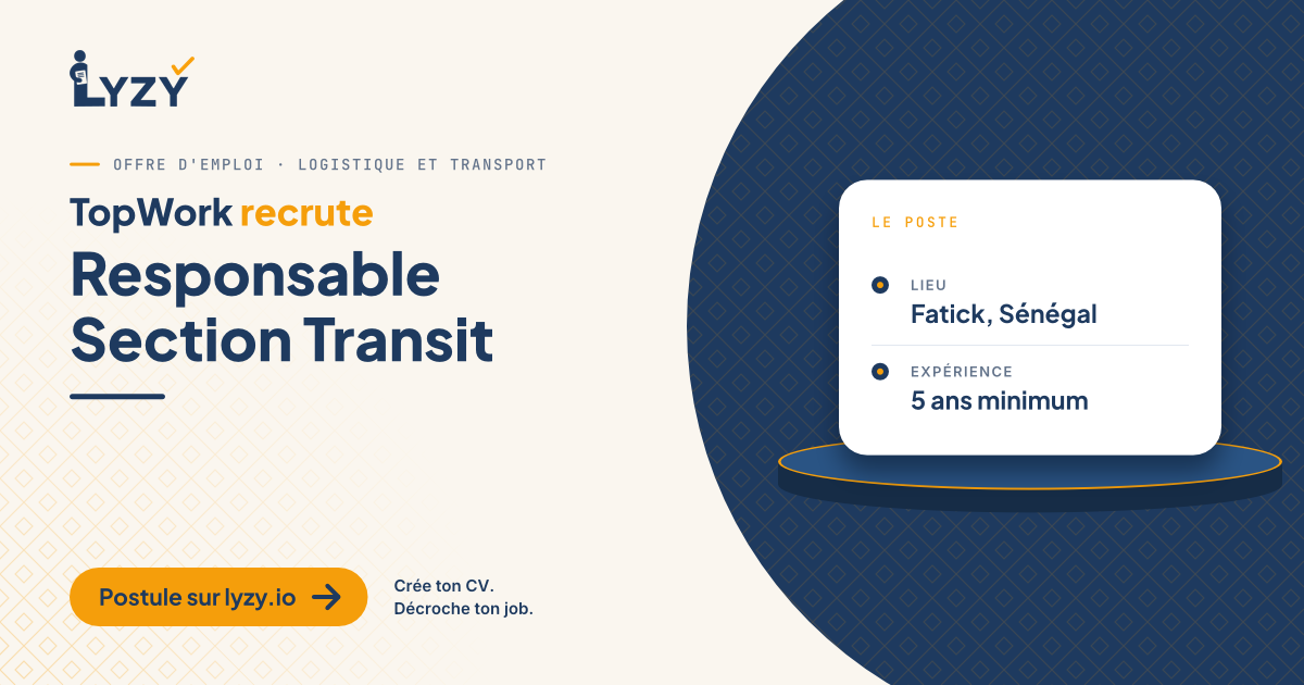 Responsable Section Transit