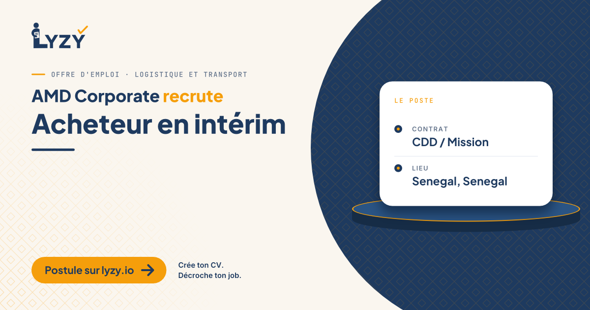 Acheteur en intérim