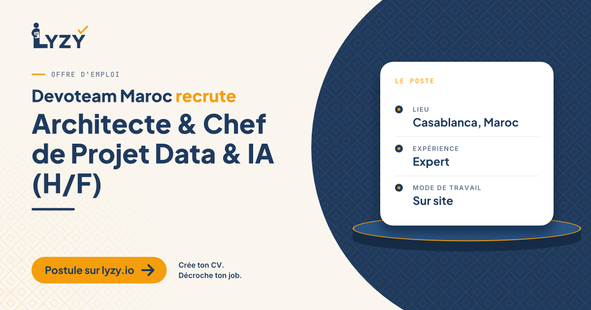 Architecte & Chef de Projet Data & IA (H/F)