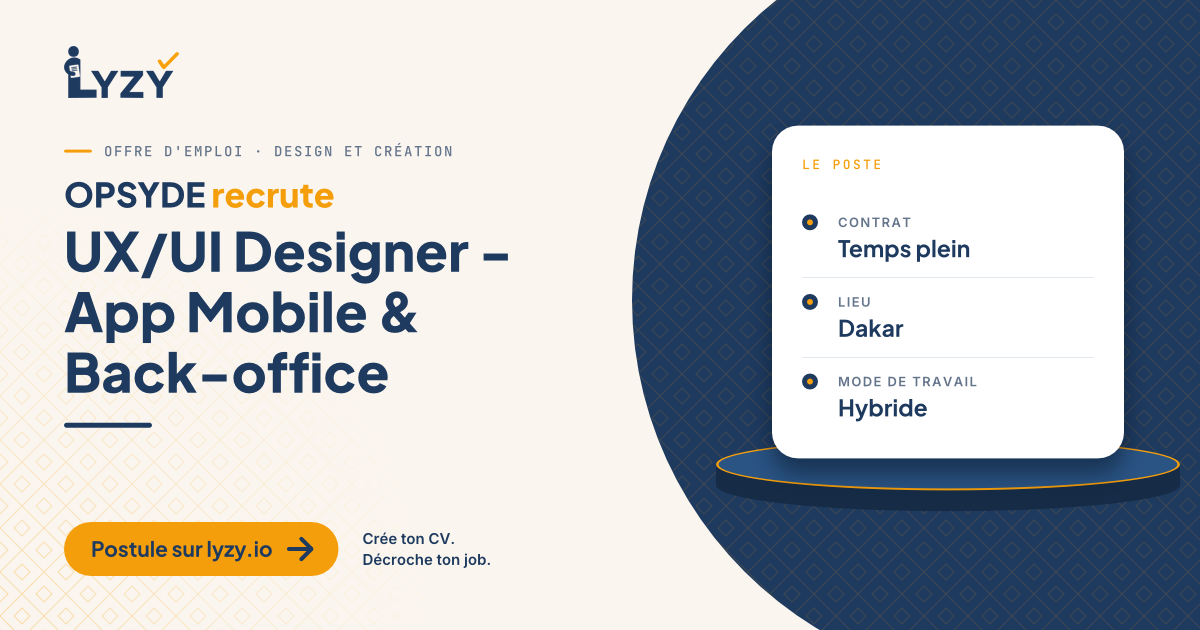 UX/UI Designer - App Mobile & Back-office