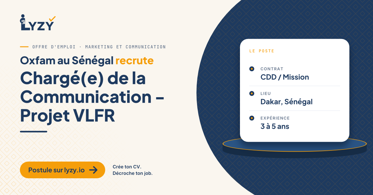 Chargé(e) de la Communication - Projet VLFR