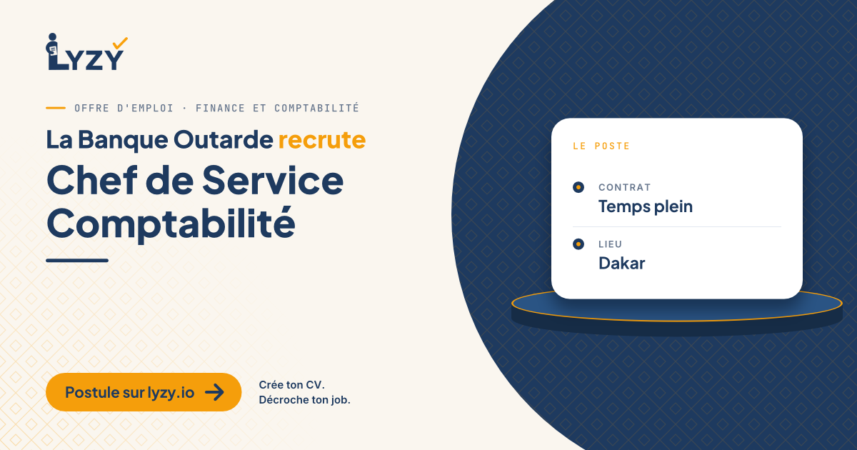 Chef de Service Comptabilité