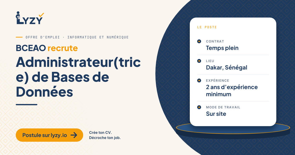 Administrateur(trice) de Bases de Données