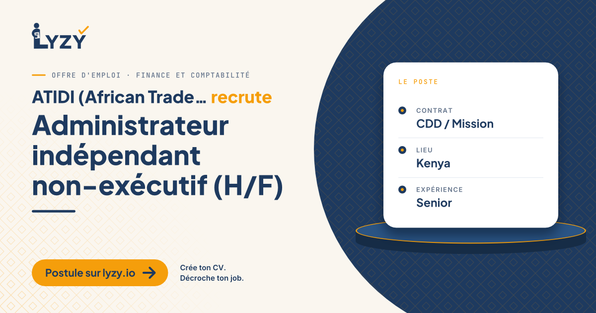 Administrateur indépendant non-exécutif (H/F)