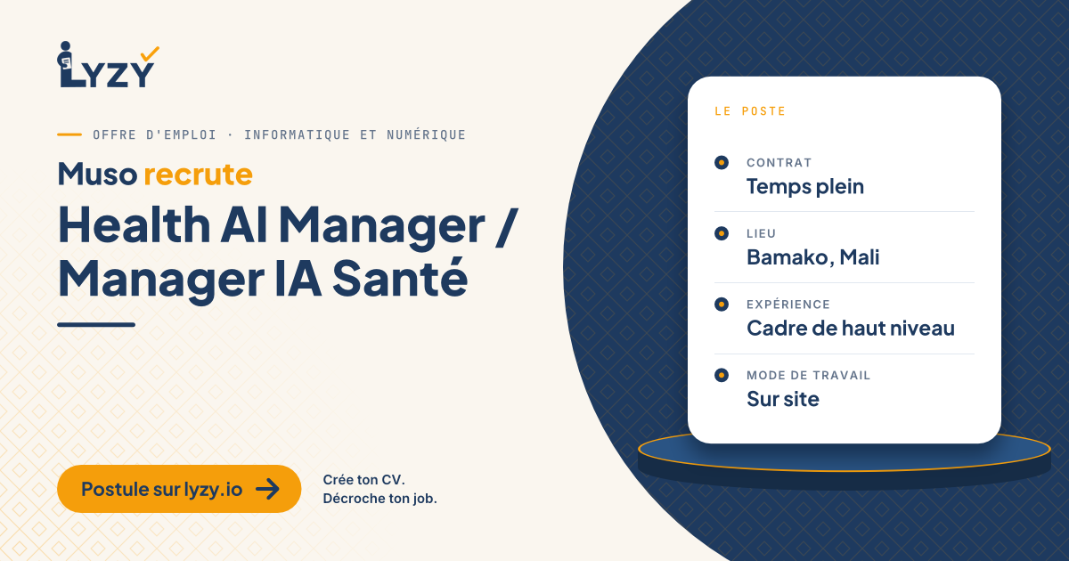 Health AI Manager / Manager IA Santé