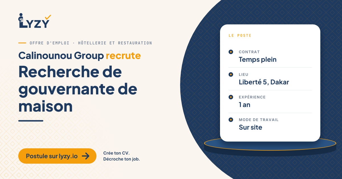 Recherche de gouvernante de maison