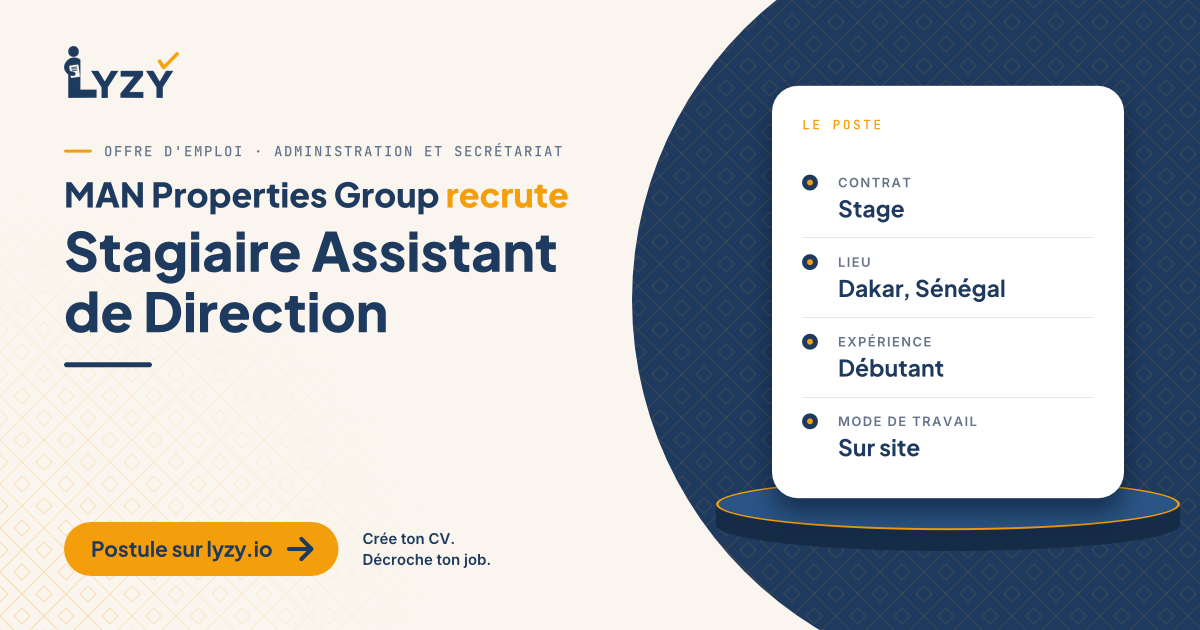 Stagiaire Assistant de Direction