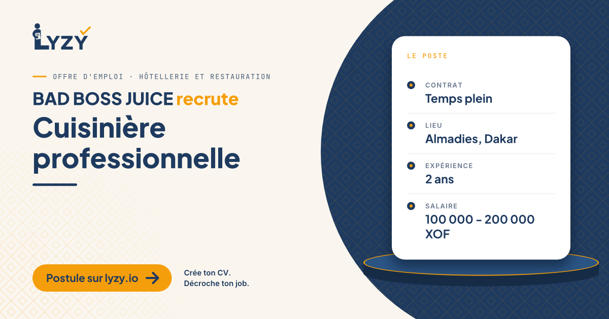 Cuisinière professionnelle