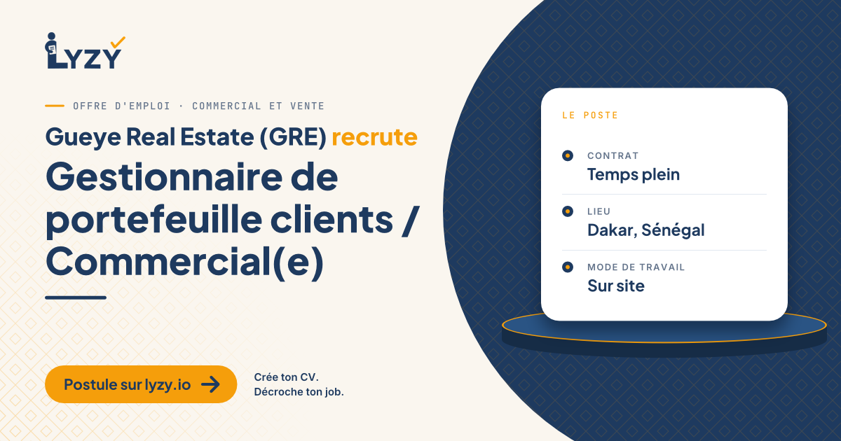 Gestionnaire de portefeuille clients / Commercial(e)