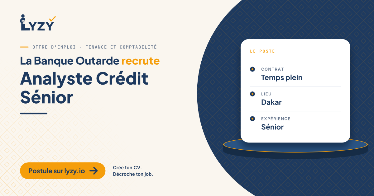 Analyste Crédit Sénior