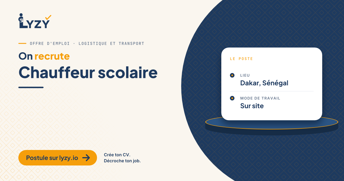 Chauffeur scolaire