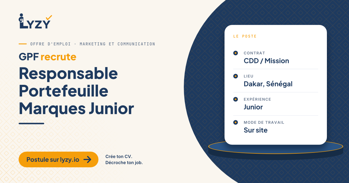 Responsable Portefeuille Marques Junior