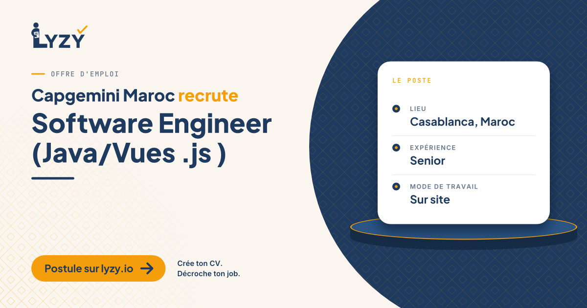 Software Engineer (Java/Vues .js )