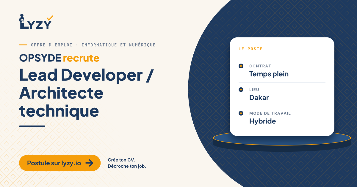 Lead Developer / Architecte technique
