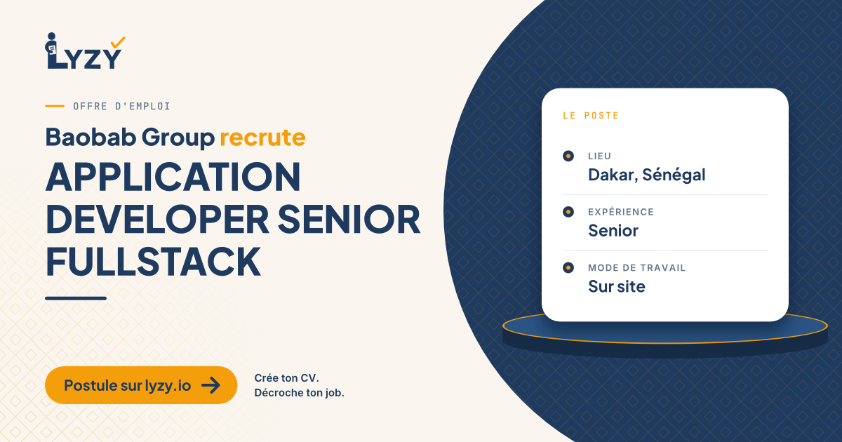 APPLICATION DEVELOPER SENIOR FULLSTACK