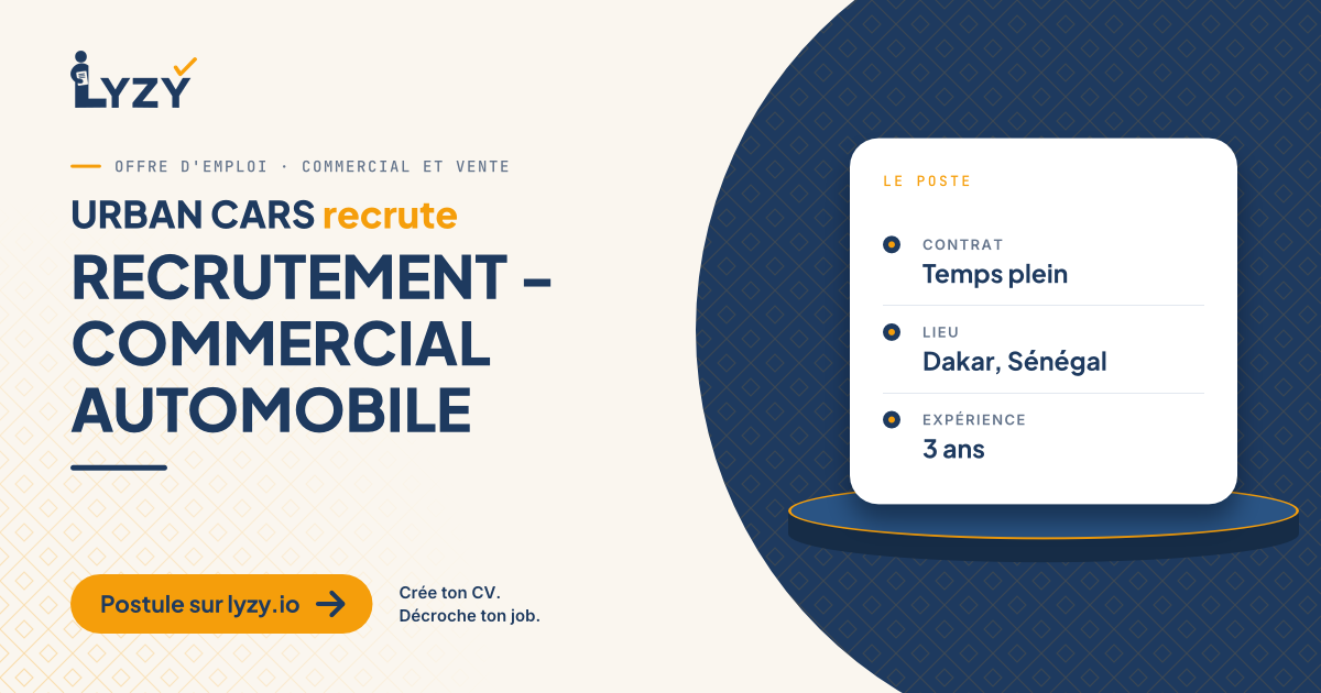 RECRUTEMENT - COMMERCIAL AUTOMOBILE