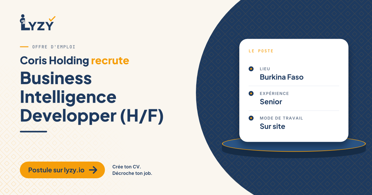 Business Intelligence Developper (H/F)