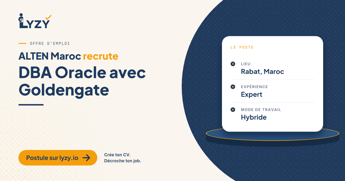 DBA Oracle avec Goldengate